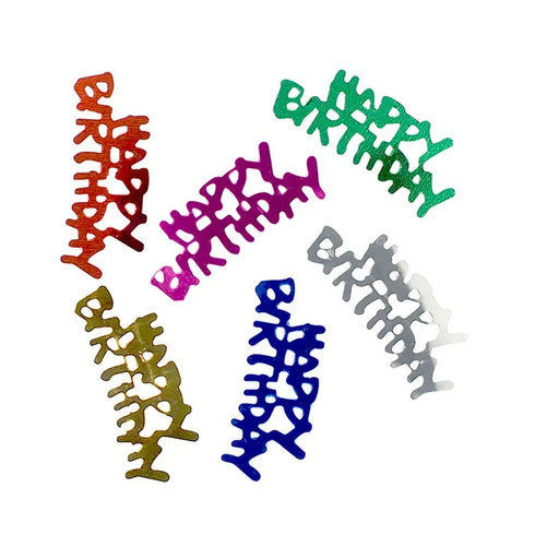 Happy Birthday Shape Scatters