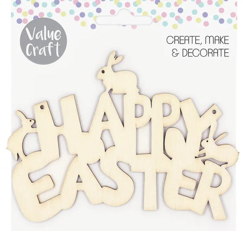 Happy Easter Wooden Sign Easter Decoration