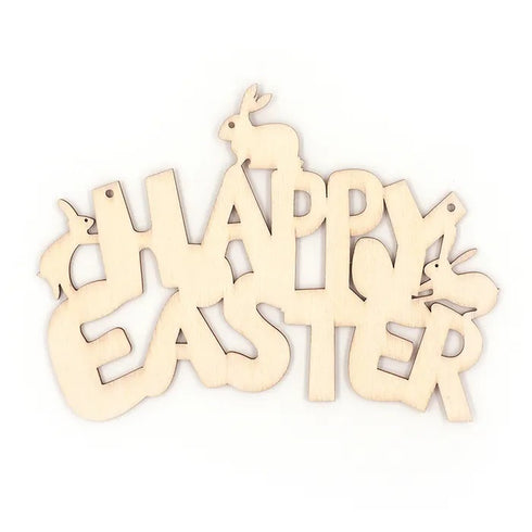 Happy Easter Wooden Sign Easter Decoration