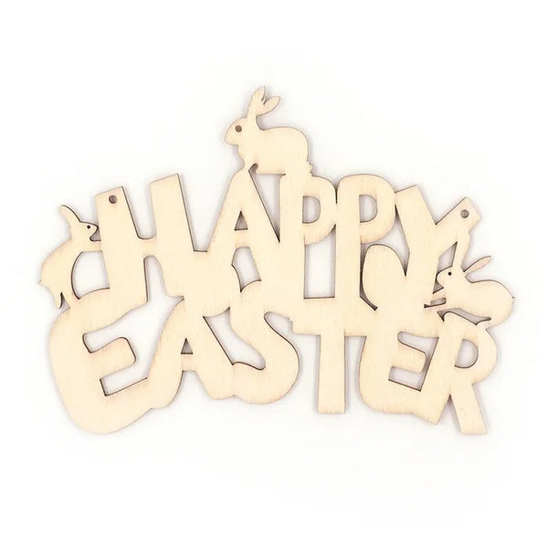 Happy Easter Wooden Sign Easter Decoration