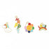 Happy, Rainbow, Love & Flower Shapes Charms Set