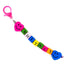 Assorted Fluoro Colours Heart Smiley Wooden Beads