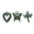 Heart, Butterfly and Dragonfly Charms