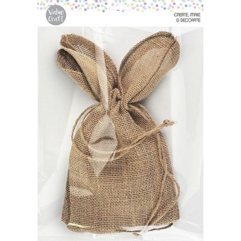 Hessian Bunny Ear Easter Gift Bags
