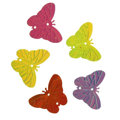 Holographic Butterflies Shape Scatters