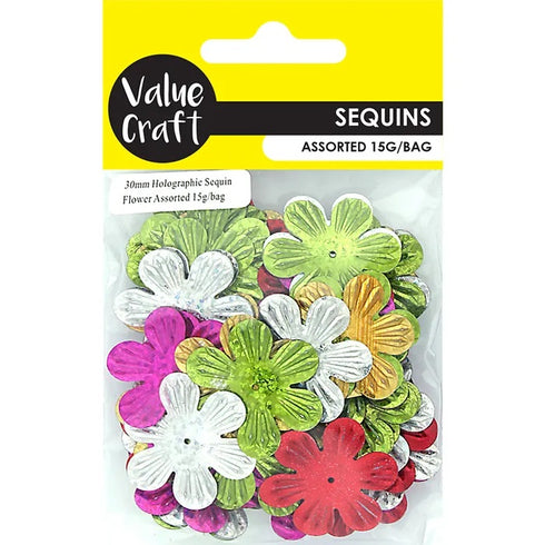 Holographic Flower Shape Sequins Scatter