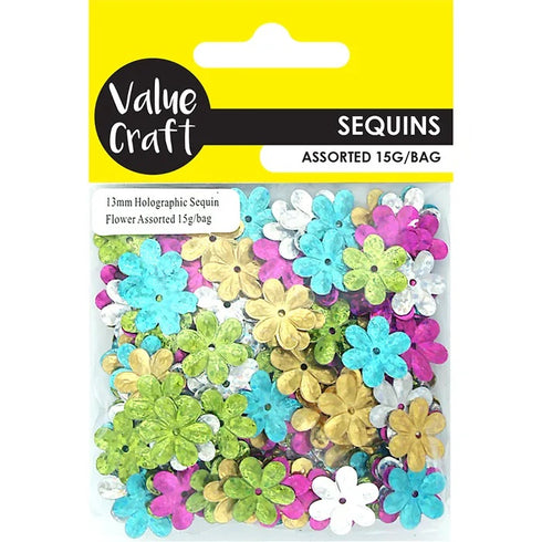Holographic Small Flower Shape Sequins Scatter
