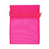 Hot Pink Colour Small Organza Gift Bags