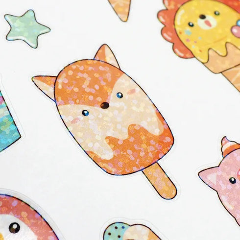 Irridescent Ice Creams Sticker