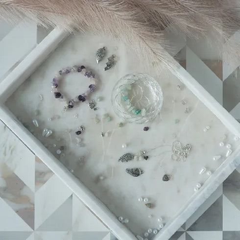 White Assorted Plastic Pearl Drops Beads