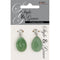 Jade Stone Teardrop Facet Pendant