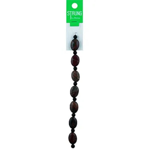 Jasper Oval Stone Strung Beads