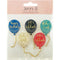 Happy Birthday Balloons Shape 3D Stickers