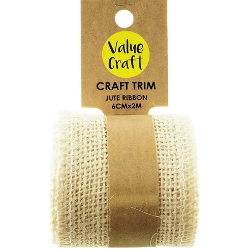 Jute Ribbon Craft Trims (available in 4 colours)