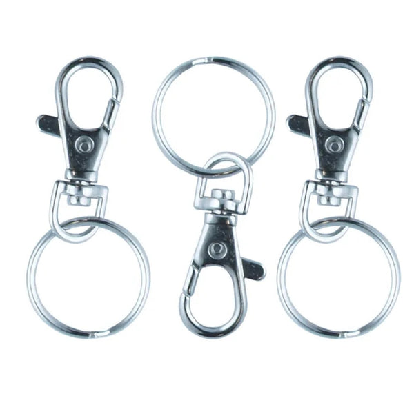 Silver Colour Key Rings with Swivel Clasp