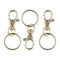 Gold Colour Key Rings with Swivel Clasp