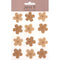 Kraft Burlap Flowers 3D Sticker