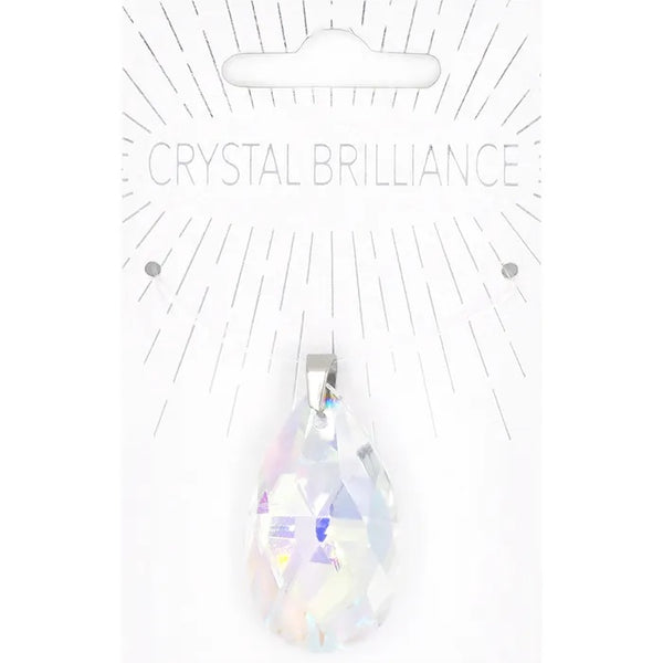 Large Teardrop Shape Crystal Pendant