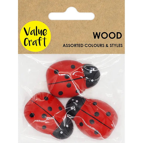 Large Wooden Ladybugs Embellishment