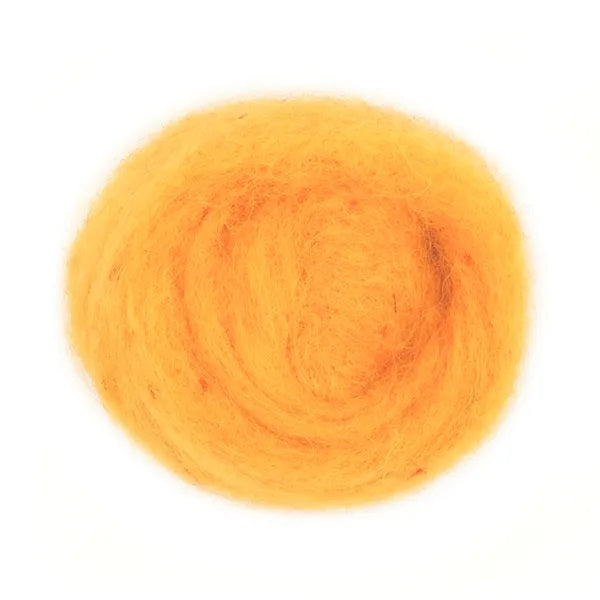 Lemon Colour Combed Wool