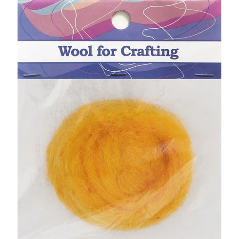 Lemon Colour Combed Wool