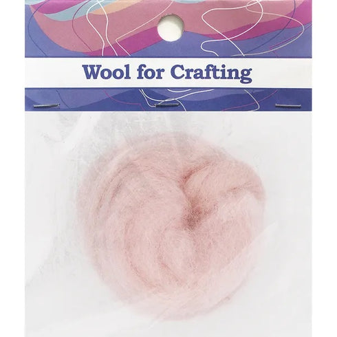 Light Pink Colour Combed Wool