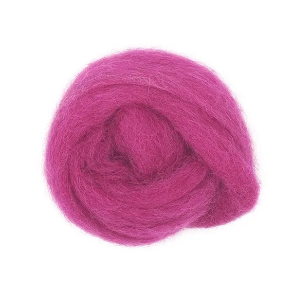 Light Purple Colour Combed Wool