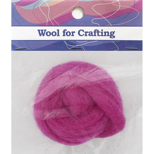 Light Purple Colour Combed Wool