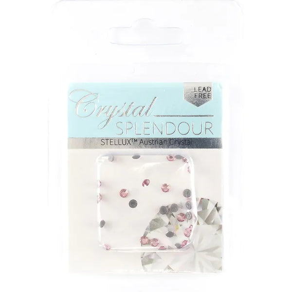 Light Rose Colour Stellux HF Flat Back Crystal (available in 4 sizes)