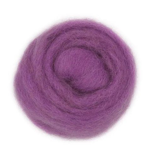 Lilac Colour Combed Wool