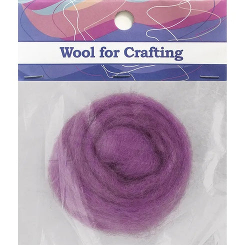 Lilac Colour Combed Wool
