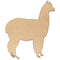 Craft Raw Wood Llama Shape
