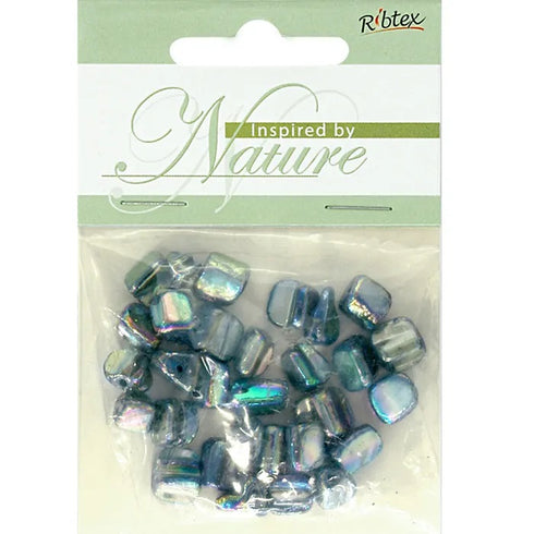Lustre Cube Shell Beads