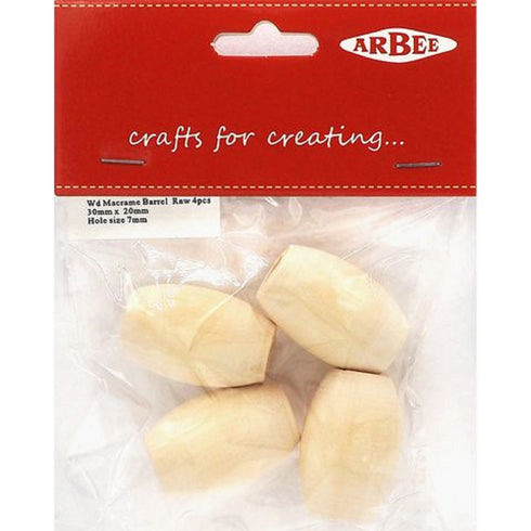 Macrame Barrel Rope Wooden Beads