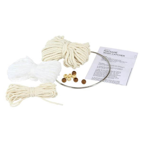 DIY Macrame Wish Catcher Wall Hanging Kit