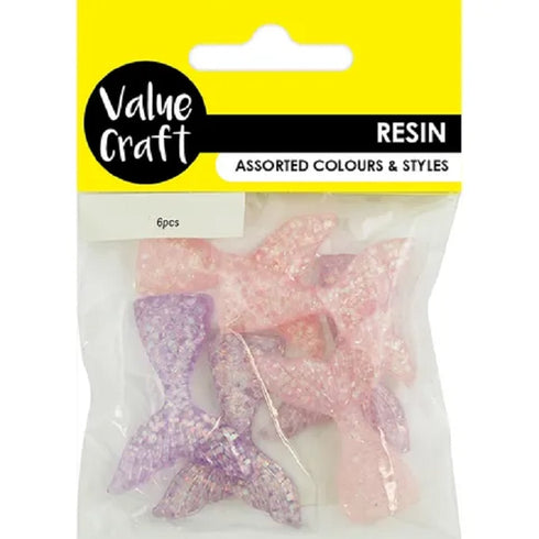 Mermaid Tail Shape Resin Embellishments