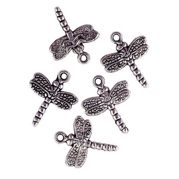 Metal Alloy Dragonfly Charms