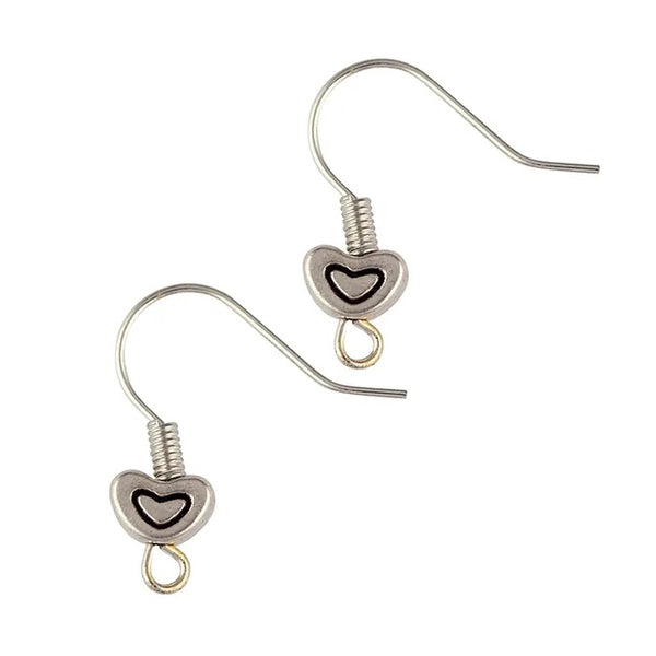 Metal Alloy Heart Shape Shepherd Hook Earring