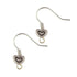 Metal Alloy Heart Shape Shepherd Hook Earring