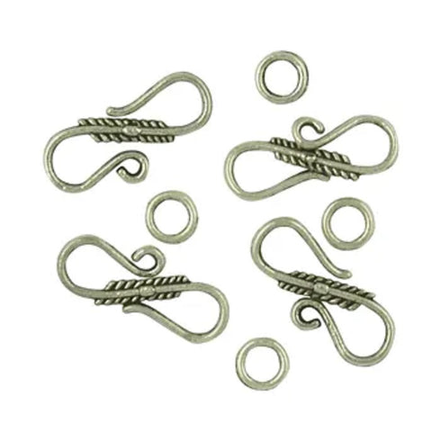 Metal Alloy Hook and Eye Fancy Clasps