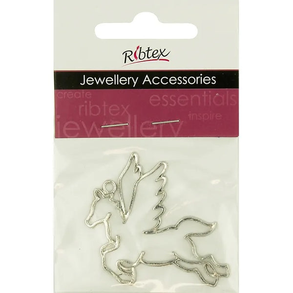 Metal Alloy Laser Unicorn Charm