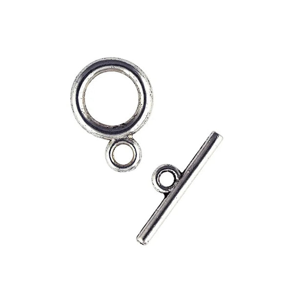 Metal Alloy Plain Toggle Clasp (available in 2 colours)