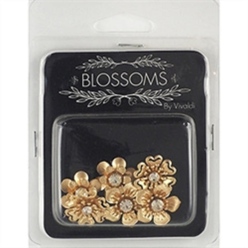 20mm Metal Alloy Stick On Flower