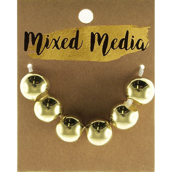 Metallic Shiny Round Beads (available in 2 colours)