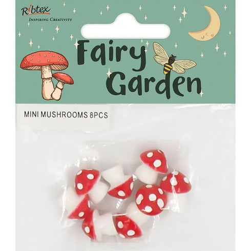 Mini Mushrooms Fairy Garden Embellishments