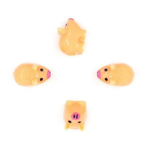 Mini Pig Shape Resin Embellishments