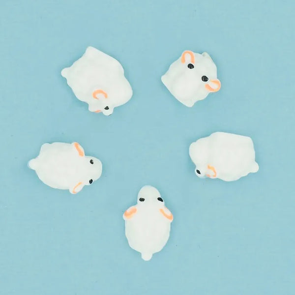 Mini Sheep Shape Resin Embellishments