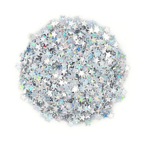 Mini Silver Colour Star Shape Scatters