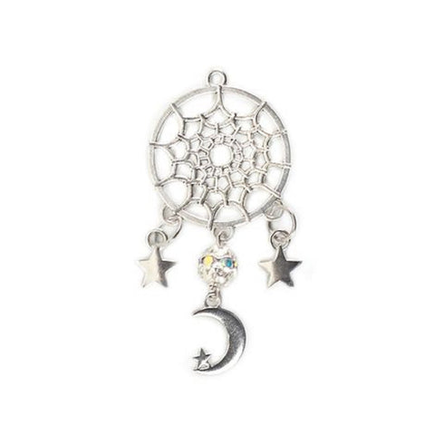 Dreamcatcher Shape with Moon Charm