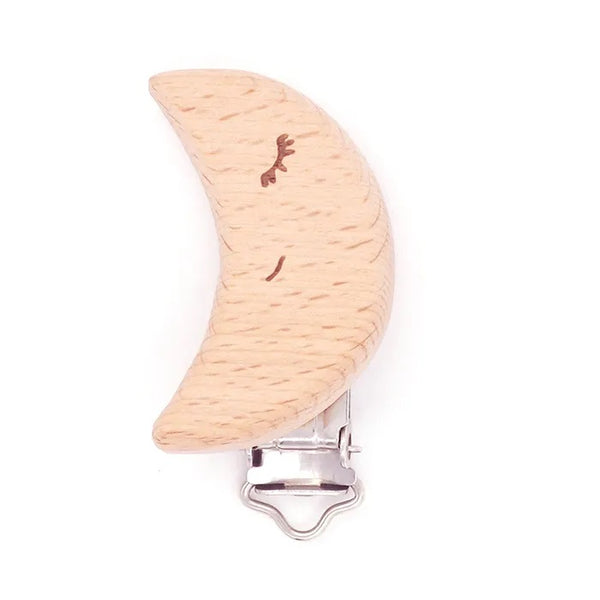 Moon Shape Wood Dummy Clip